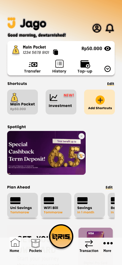 Bank Jago App Redesign Concept